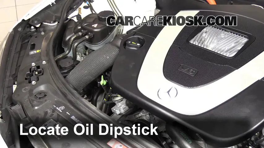 2010 Mercedes-Benz S400 Hybrid 3.5L V6 Oil Check Oil Level